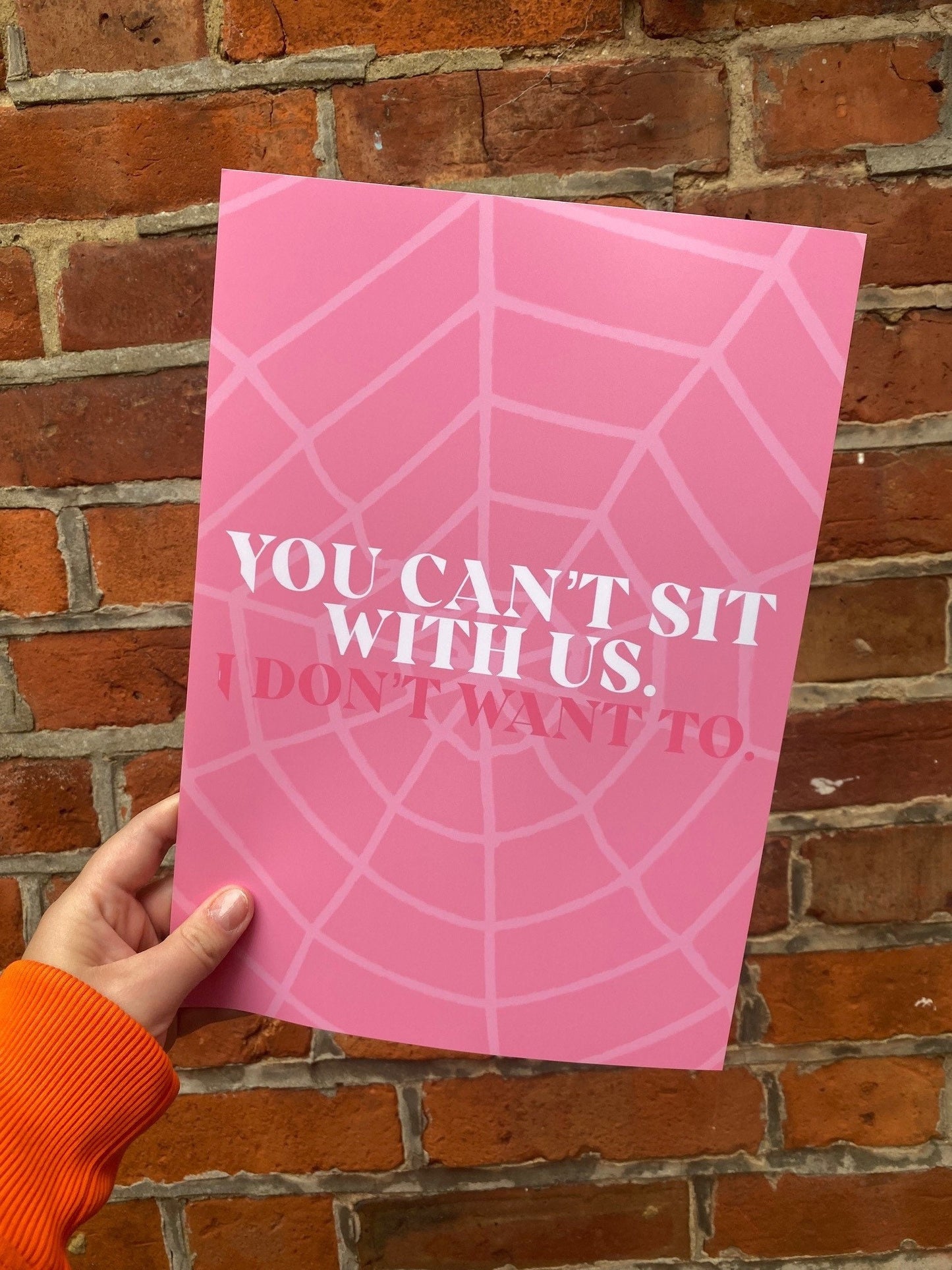You Can't Sit With Us, Mean Girls Inspired Print, Halloween Decor, Horror Gift, Horror Decor, Horror Print, Spooky Decor, Spooky Art