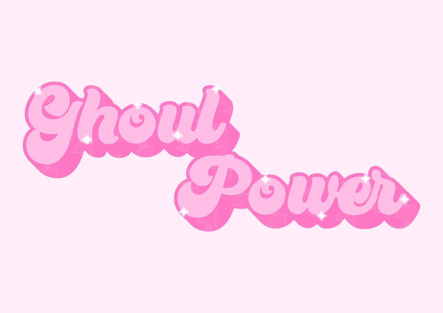 Pink Ghoul Power Print, Halloween Decor, Horror Gift, Horror Decor, Horror Print, Spooky Decor, Spooky Art, Pink Halloween, Pink Doll