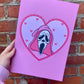 Scream Inspired Print, Horror Heart, Halloween Decor, Horror Gift, Horror Decor, Horror Print, Spooky Decor, Spooky Art