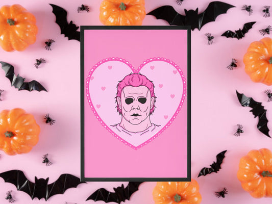 Michael Myers Halloween Inspired Print, Halloween Decor, Horror Gift, Horror Decor, Horror Print, Spooky Decor, Spooky Art