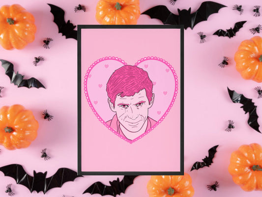 Norman Bates Psycho Inspired Print, Halloween Decor, Horror Gift, Horror Decor, Horror Print, Spooky Decor, Spooky Art
