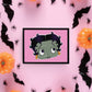 Betty Boop Zombie Inspired Print, Halloween Decor, Horror Gift, Horror Decor, Horror Print, Spooky Decor, Spooky Art