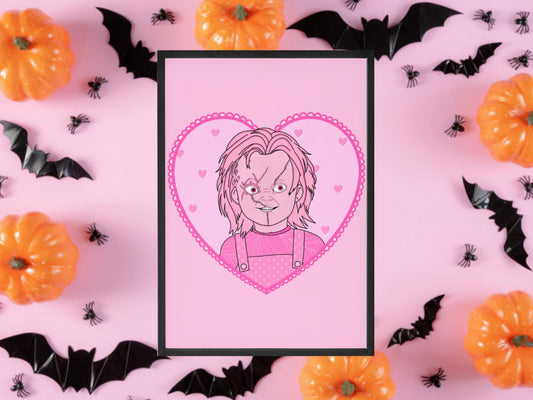 Chucky Childs Play Inspired Print, Halloween Decor, Horror Gift, Horror Decor, Horror Print, Spooky Decor, Spooky Art