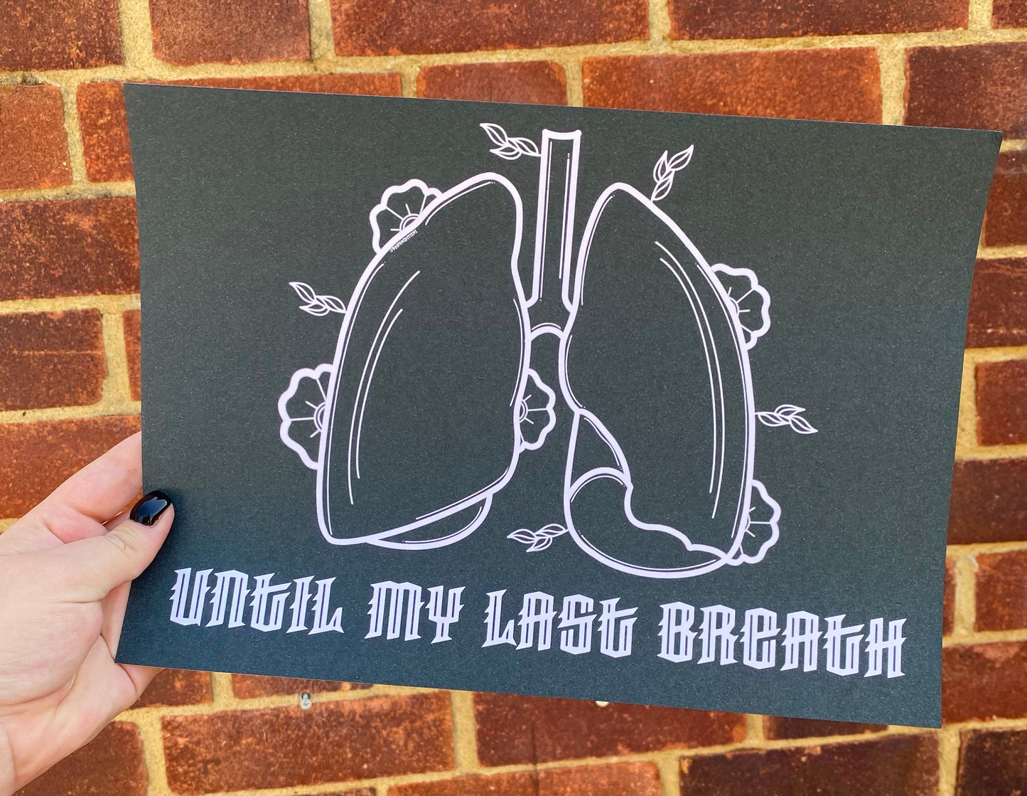 My Last Breath, Human Anatomy, Oddity & Macabre, Lungs, Halloween Decor, Horror Gift, Horror Decor, Horror Print, Spooky Decor, Spooky Art