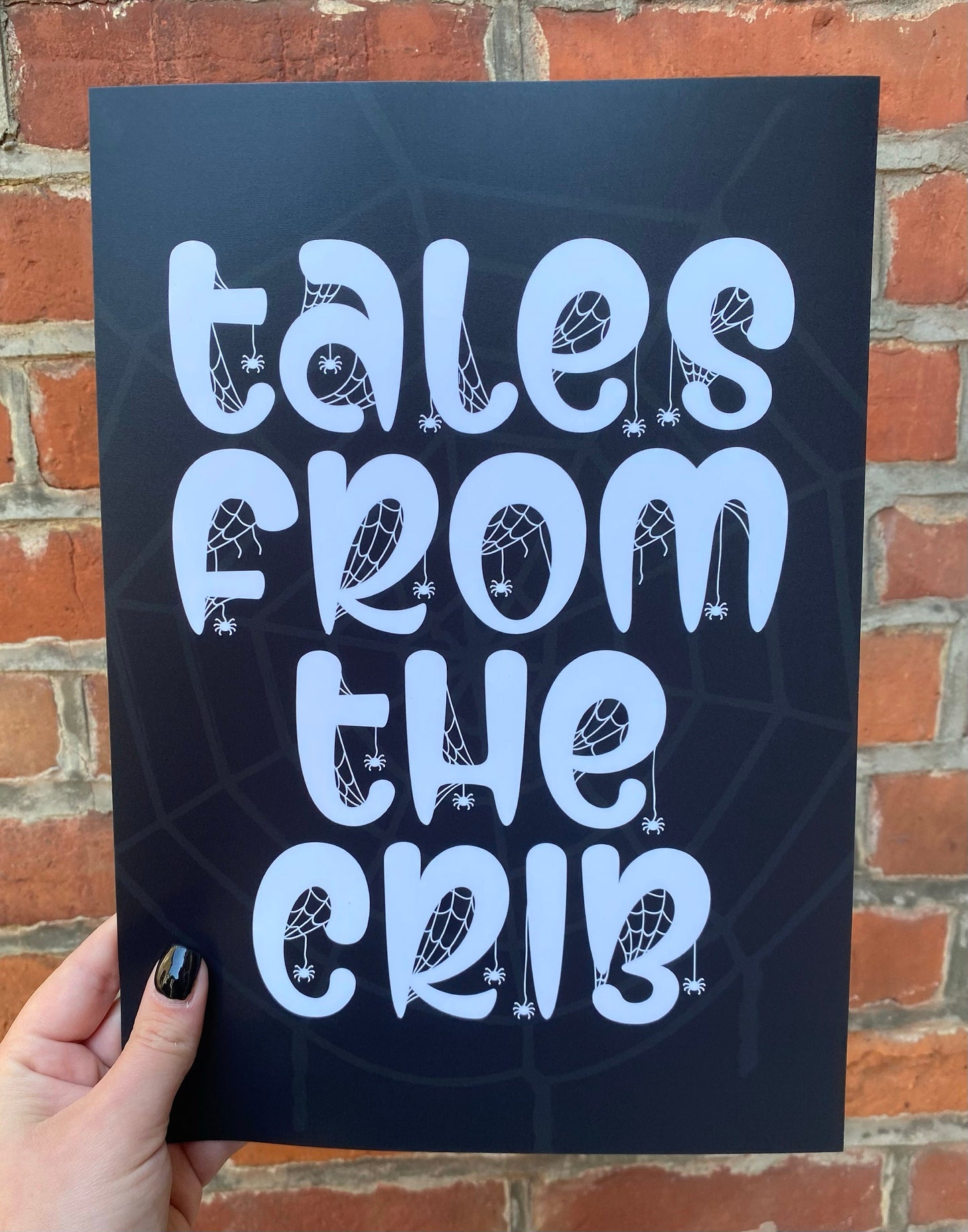 Tales From The Crib, Tales From The Crypt Inspired Print, Halloween Decor, Horror, Horror Decor, Horror Print, Gothic Nursery, Baby Goth