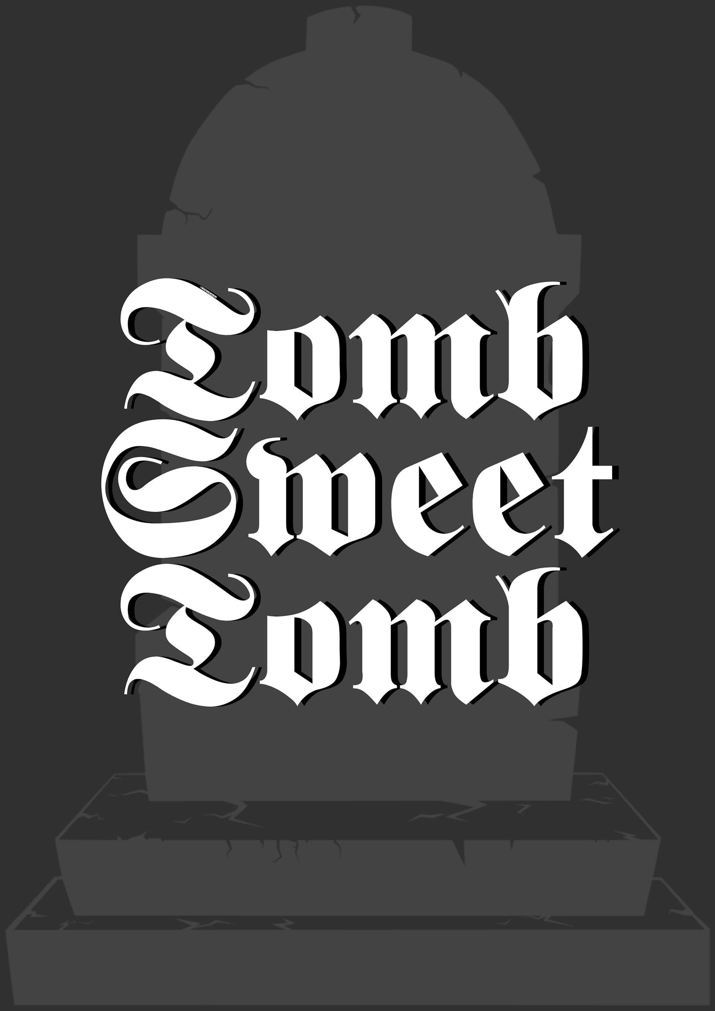 Tomb Sweet Tomb Print, Halloween Decor, Horror Gift, Horror Decor, Horror Print, Spooky Decor, Spooky Art, Gothic Home, Goth