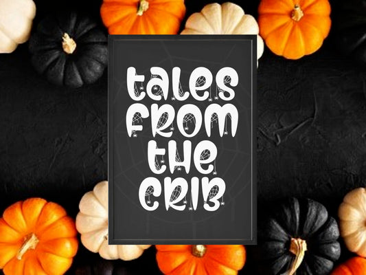 Tales From The Crib, Tales From The Crypt Inspired Print, Halloween Decor, Horror, Horror Decor, Horror Print, Gothic Nursery, Baby Goth