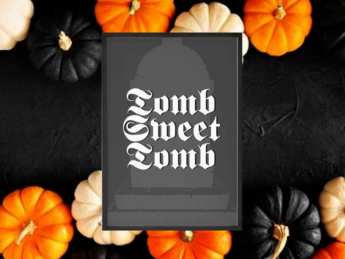 Tomb Sweet Tomb Print, Halloween Decor, Horror Gift, Horror Decor, Horror Print, Spooky Decor, Spooky Art, Gothic Home, Goth