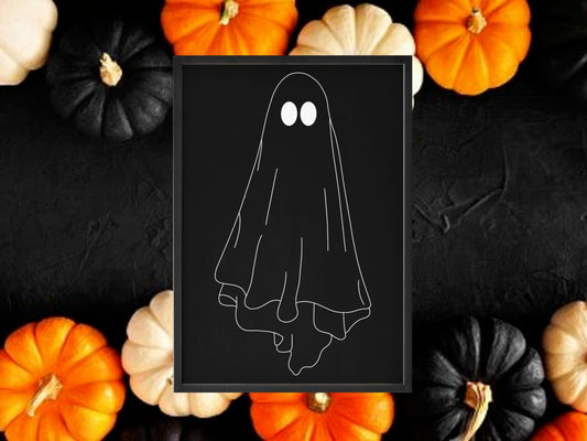 Ghost, Ghost Print, Halloween Decor, Horror Gift, Horror Decor, Horror Print, Spooky Decor, Spooky Art