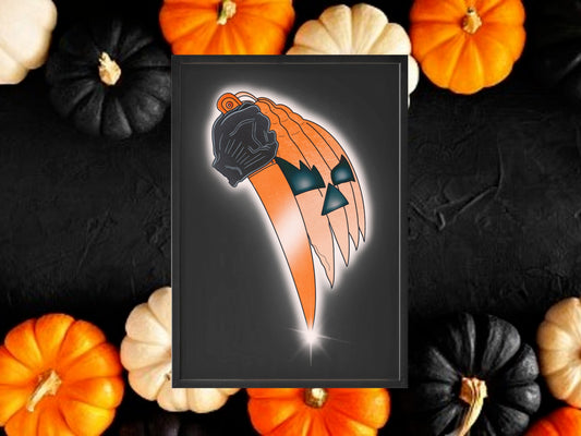 Pumpkin Inspired Print, Horror Movie, Halloween Decor, Horror Gift, Horror Decor, Horror Print, Spooky Decor, Spooky Art