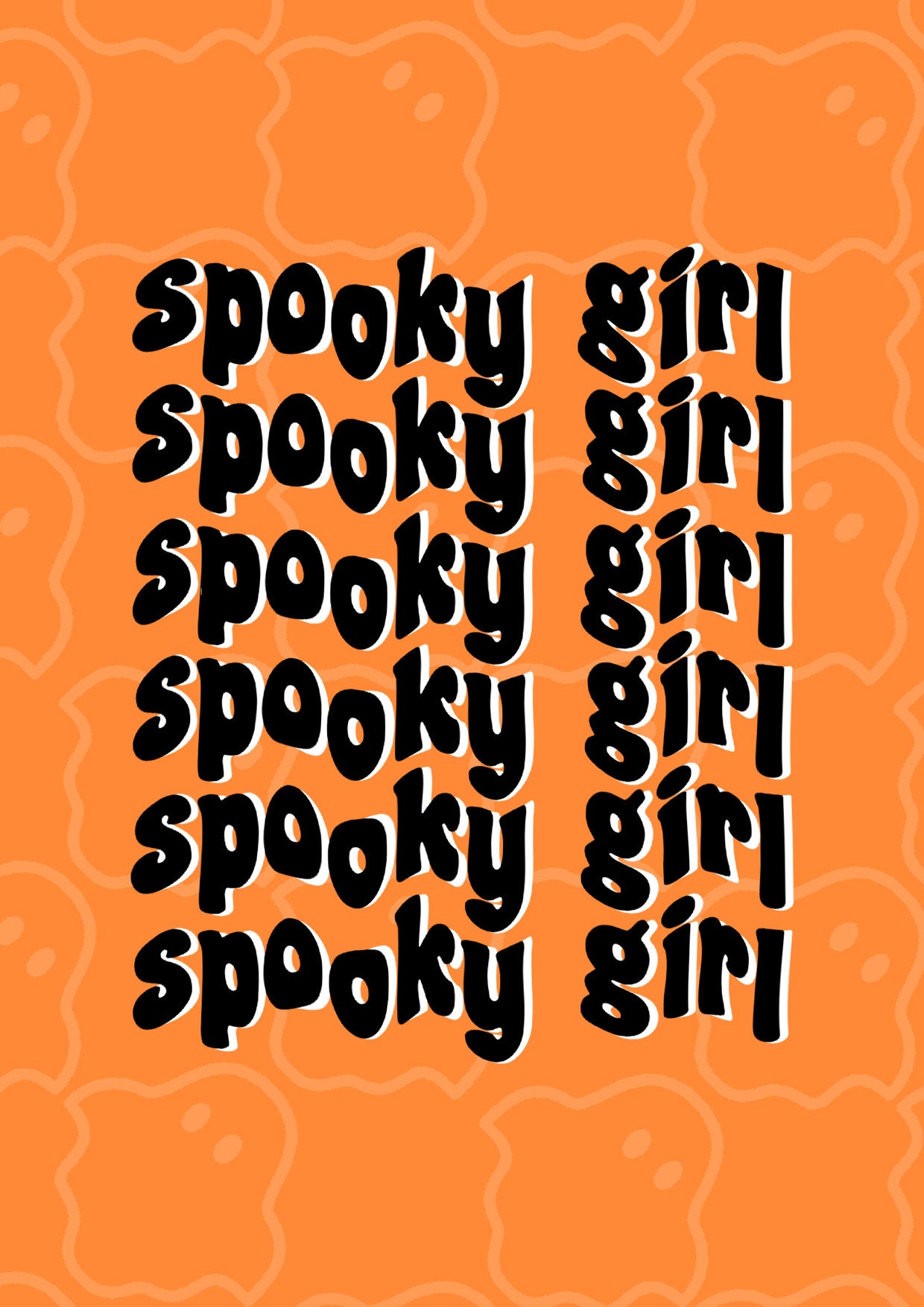Spooky Girl, Spooky Girl Print, Halloween Decor, Horror Gift, Horror Decor, Horror Print, Spooky Decor, Spooky Art