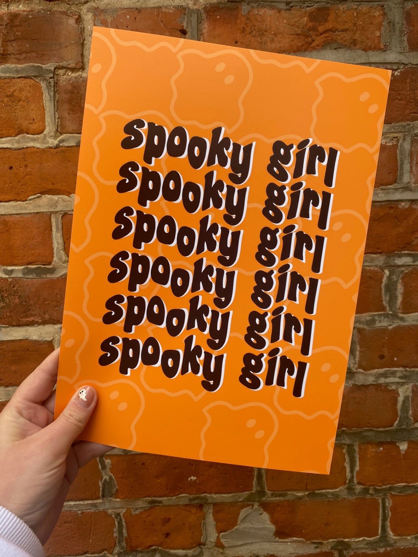 Spooky Girl, Spooky Girl Print, Halloween Decor, Horror Gift, Horror Decor, Horror Print, Spooky Decor, Spooky Art