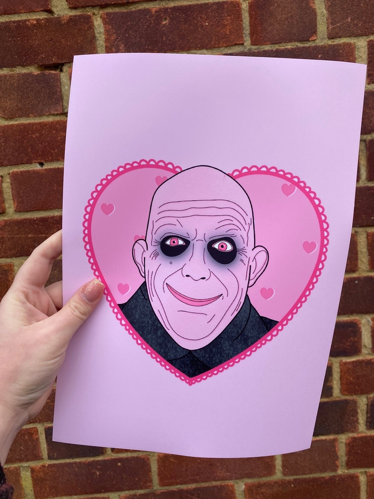 Uncle Fester, The Addams Family Inspired Print, Halloween Decor, Horror Gift, Horror Decor, Horror Print, Spooky Decor, Spooky Art