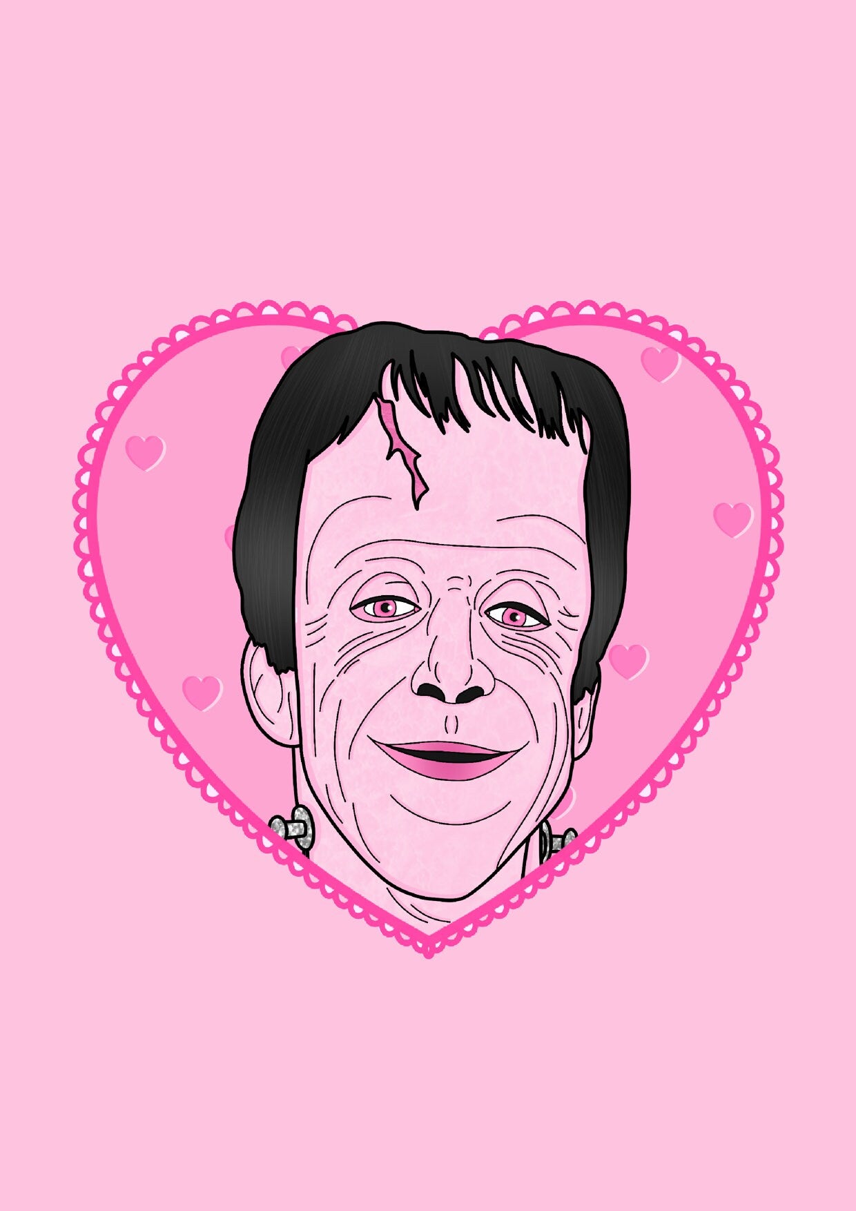 Herman Munster, The Munsters Inspired Print, Halloween Decor, Horror Gift, Horror Decor, Horror Print, Spooky Decor, Spooky Art