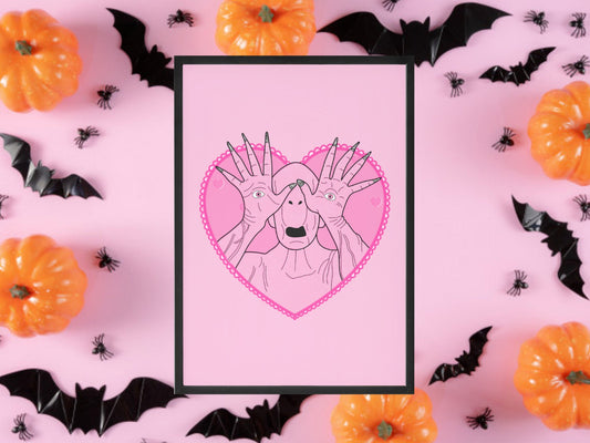 Pale Man, Pan's Labyrinth Inspired Print, Halloween Decor, Horror Gift, Horror Decor, Horror Print, Spooky Decor, Spooky Art