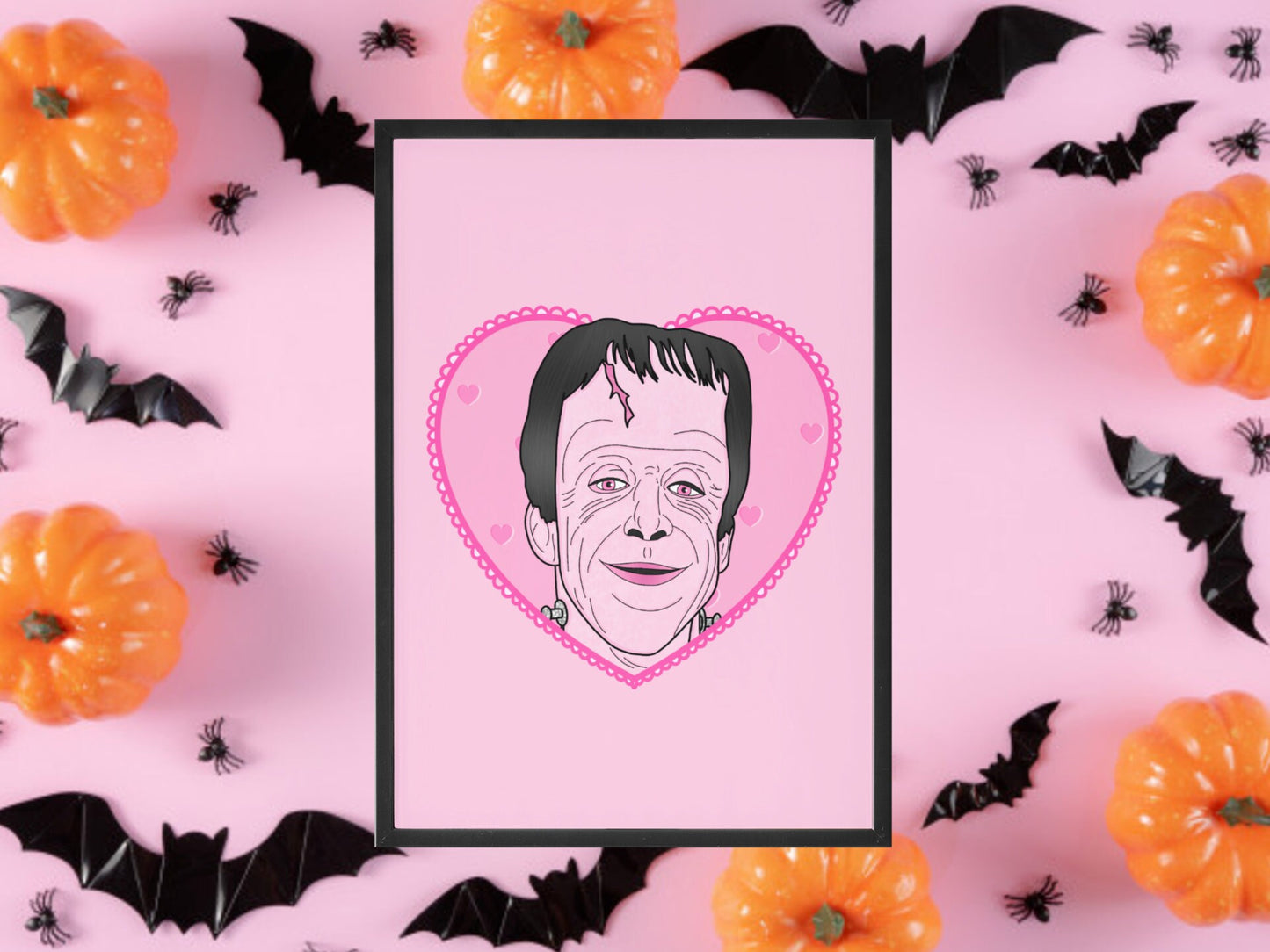 Herman Munster, The Munsters Inspired Print, Halloween Decor, Horror Gift, Horror Decor, Horror Print, Spooky Decor, Spooky Art