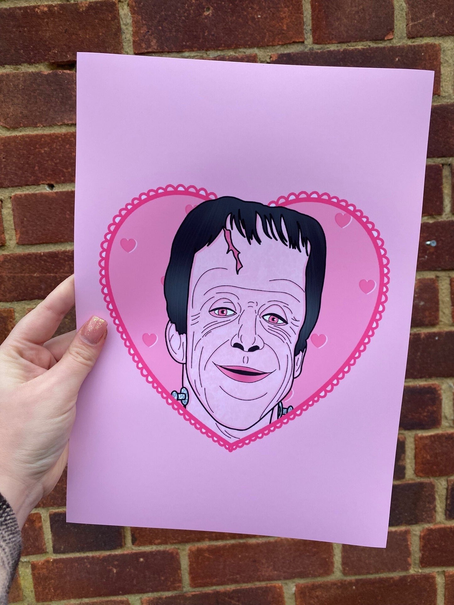 Herman Munster, The Munsters Inspired Print, Halloween Decor, Horror Gift, Horror Decor, Horror Print, Spooky Decor, Spooky Art