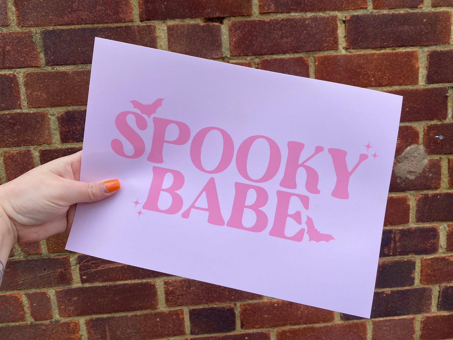 Pink Spooky Babe Print, Halloween Decor, Horror Gift, Horror Decor, Horror Print, Spooky Decor, Spooky Art, Pink Halloween, Pink Doll