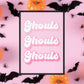 Pink Ghoul Print, Halloween Decor, Horror Gift, Horror Decor, Horror Print, Spooky Decor, Spooky Art, Pink Halloween