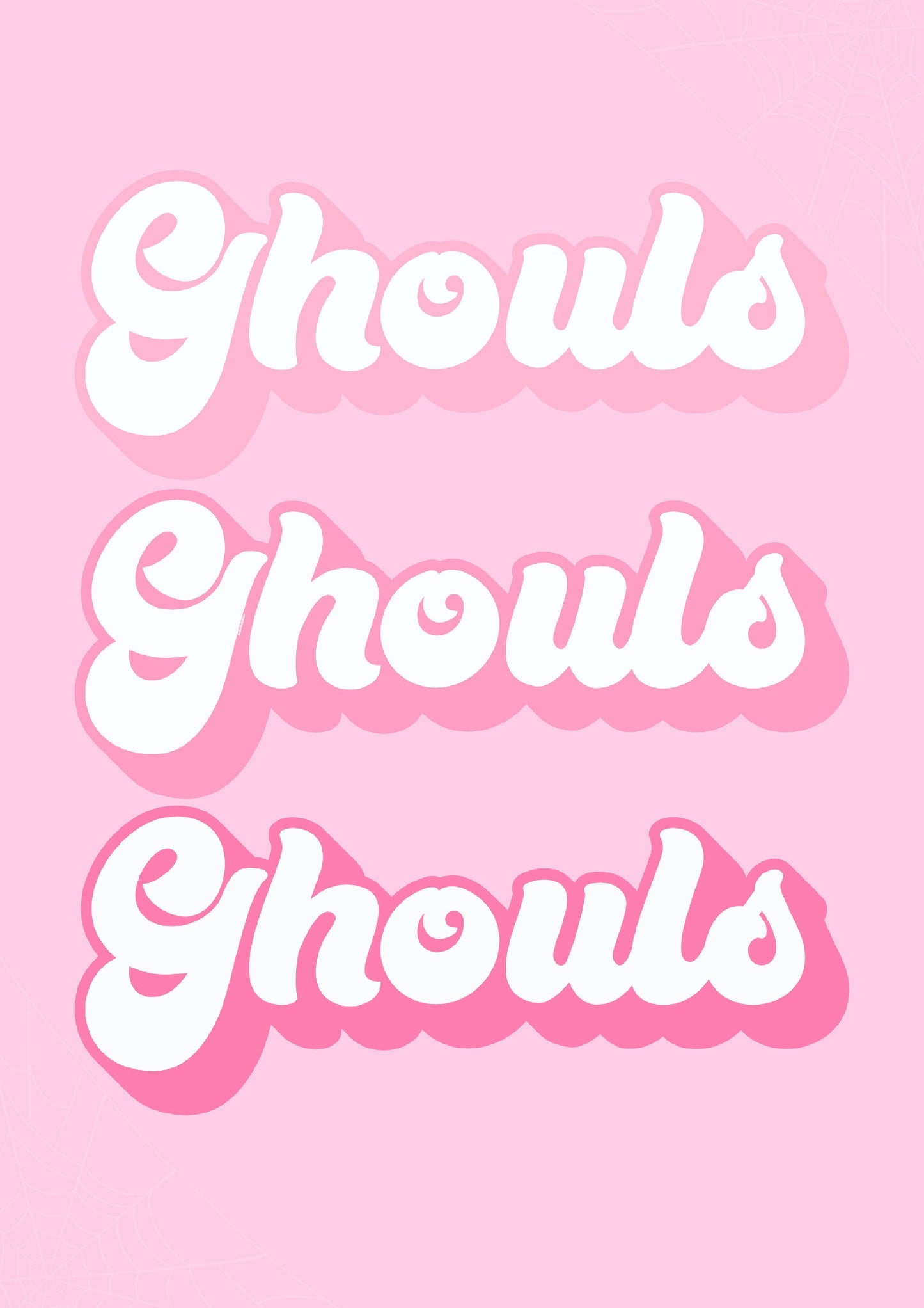 Pink Ghoul Print, Halloween Decor, Horror Gift, Horror Decor, Horror Print, Spooky Decor, Spooky Art, Pink Halloween