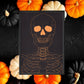 Orange Skeleton, Halloween Decor, Horror Gift, Horror Decor, Horror Print, Spooky Decor, Spooky Art, Halloween Art, Halloween