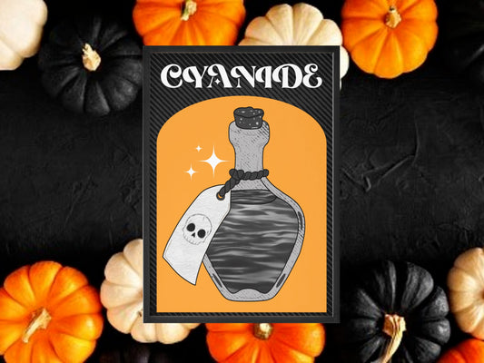 Cyanide Potion Print, Halloween Decor, Horror Gift, Horror Decor, Horror Print, Spooky Decor, Spooky Art, Halloween Art, Halloween