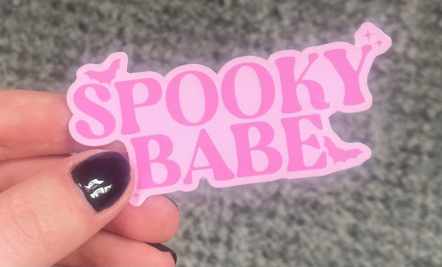 Spooky Babe Halloween Sticker, Halloween Sticker, Spooky Sticker, Spooky Art, Halloween Art, Halloween, Pink Halloween, Pinkween